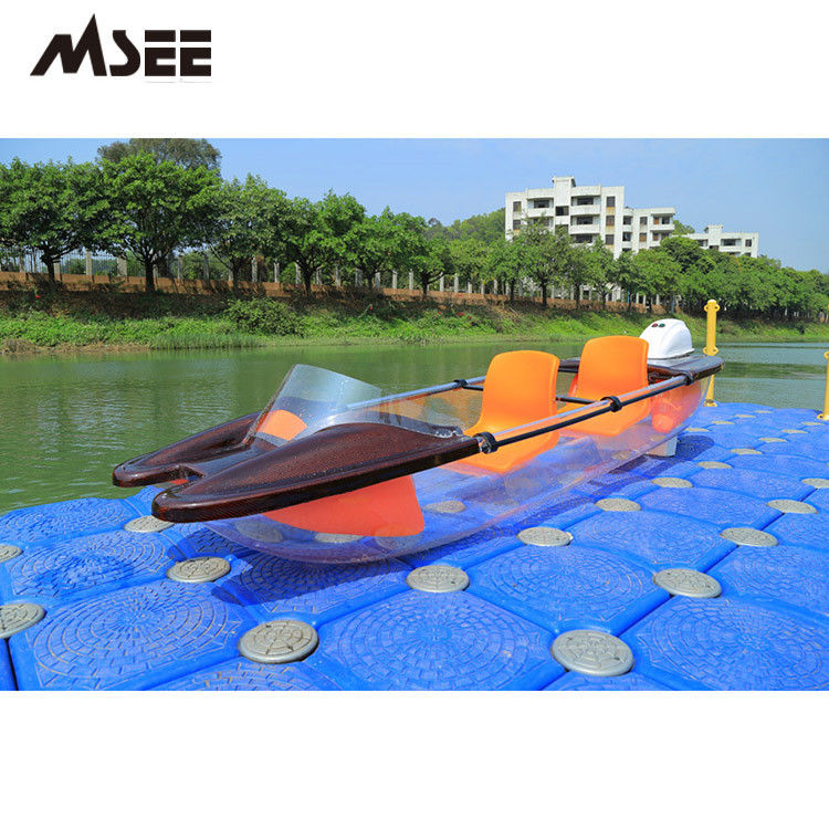 Phụ kiện miễn phí trong suốt Canoe kay Paddle Polycarbonate Glass Boat nhà cung cấp